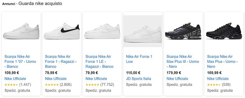 strumenti google shopping